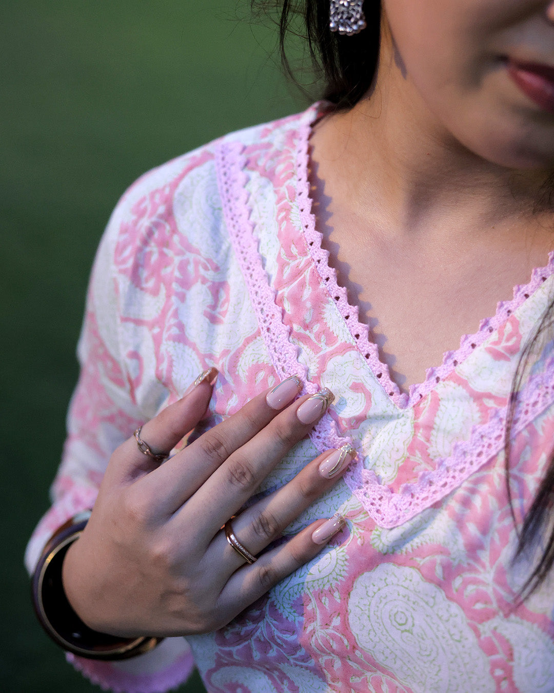 Pink Paisley Farshi Set