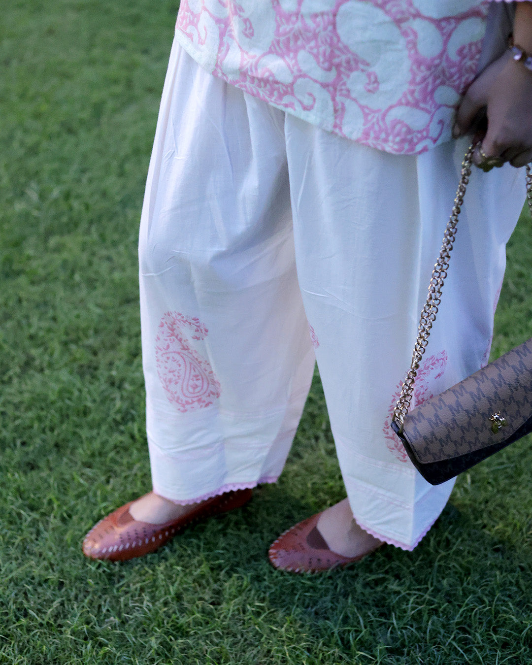 Pink Paisley Farshi Set